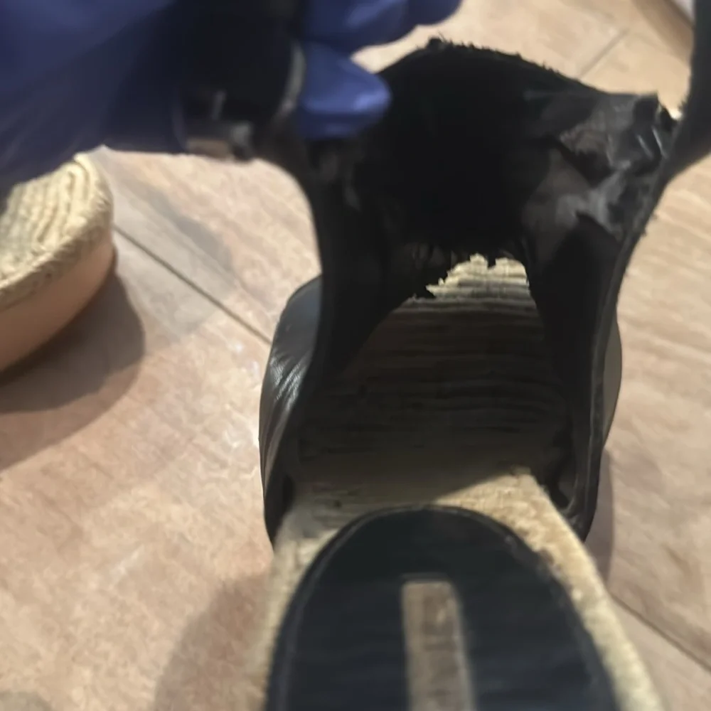 Max studio Shoes Women s Size 6 Black Camilla Wedge platform Open Toe Sandals - Picture 9 of 10